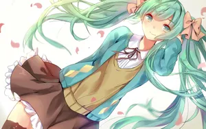 甜美初音未来公主殿下壁纸_3