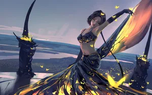 唯美鬼刀插画桌面壁纸_4