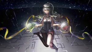 二次元性感长腿美女壁纸_5