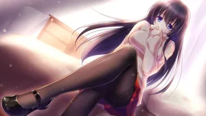 二次元性感长腿美女壁纸_7