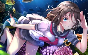 性感甜美动漫少女壁纸_7