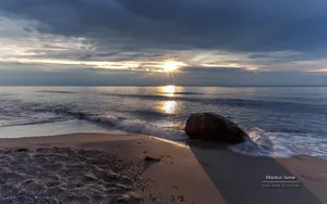 德国海滩沙滩风景壁纸_2