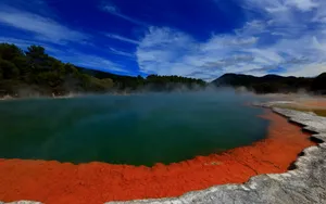 新西兰香槟池风景壁纸_2