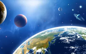 太空地球照片高清壁纸_2