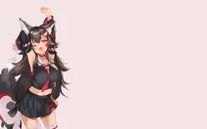 二次元短裙动漫女孩壁纸_9