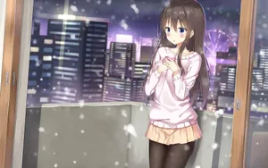 二次元短裙动漫女孩壁纸_10