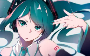 甜美少女初音未来壁纸_2