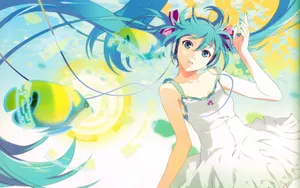 甜美少女初音未来壁纸_3