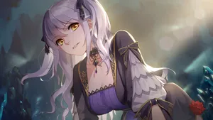 唯美浪漫动漫女孩人物图片_6