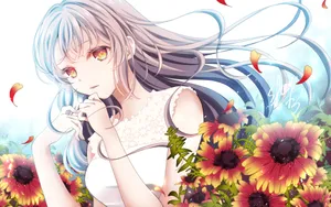 萌系娇美动漫女孩壁纸_5