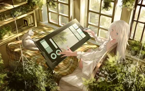 萌系娇美动漫女孩壁纸_8