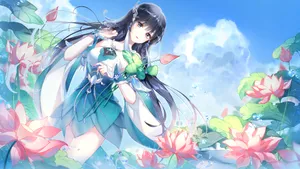 甜美软萌动漫美女桌面壁纸