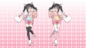 甜美的动漫少女壁纸_6