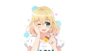 甜美的动漫少女壁纸_7
