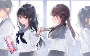 治愈系动漫萌妹壁纸_2