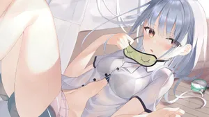 二次元美女性感桌面壁纸_2