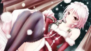 二次元美女性感桌面壁纸_3