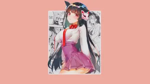 二次元美女性感桌面壁纸_5