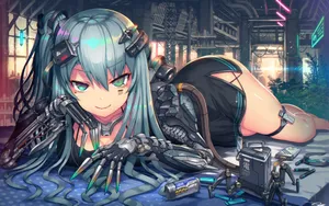二次元性感美腿动漫美女壁纸_4