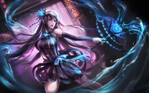 二次元性感美腿动漫美女壁纸_9