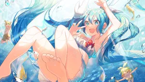 甜美治愈初音未来壁纸_5