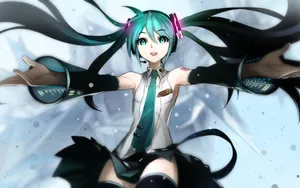 甜美治愈初音未来壁纸_16