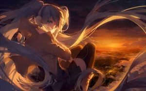 初音未来萌系桌面壁纸_8