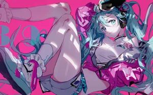 初音未来唯美插画壁纸_3