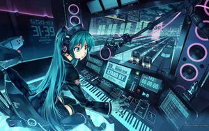 初音未来唯美插画壁纸_4