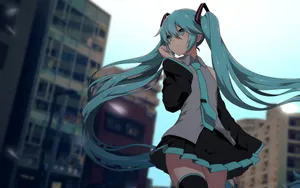 初音未来唯美插画壁纸_5
