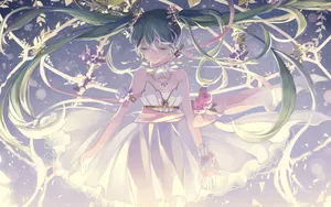 初音未来唯美插画壁纸_8
