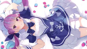 甜美动漫少女图片