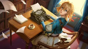 甜美动漫少女图片_8