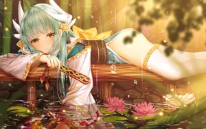 唯美迷人动漫美女壁纸_2