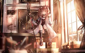 唯美迷人动漫美女壁纸_6