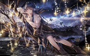 唯美迷人动漫美女壁纸_7
