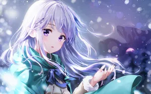 唯美动人动漫美女桌面壁纸_3