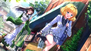 动漫美少女桌面壁纸_4