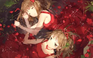 动漫姐妹花桌面壁纸_7