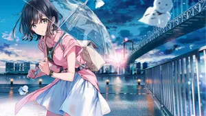 甜美动漫女生壁纸_5