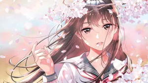 甜美动漫女生壁纸_9