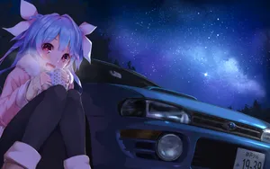 二次元甜美性感美女动漫壁纸_7
