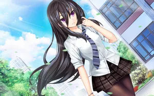 二次元甜美性感美女动漫壁纸_8