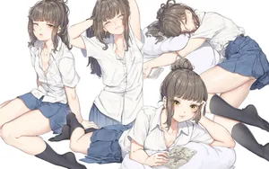 二次元甜美性感美女动漫壁纸_9