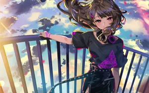 二次元甜美性感美女动漫壁纸_10