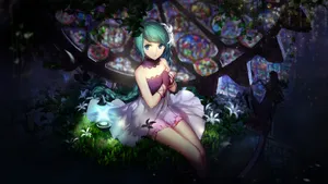 唯美动漫美少女桌面壁纸_3