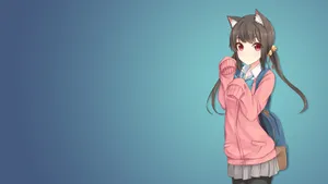 唯美动漫美少女桌面壁纸_4