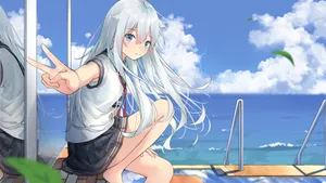 唯美动漫美少女桌面壁纸_5
