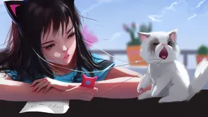 唯美动漫美少女桌面壁纸_7