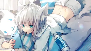 唯美动漫美少女桌面壁纸_9